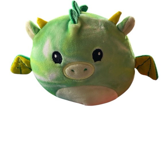 Squishmallows Green and Yellow Plush Stuffed Animal with Friendly Face - Picture 1 of 6